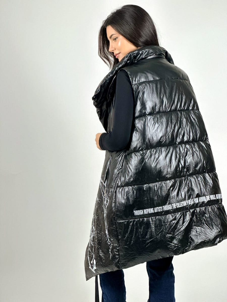 Parka Italiana Cruzada Manchas Lineales A2-593