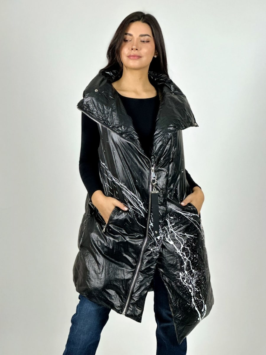 Parka Italiana Cruzada Manchas Lineales A2-591