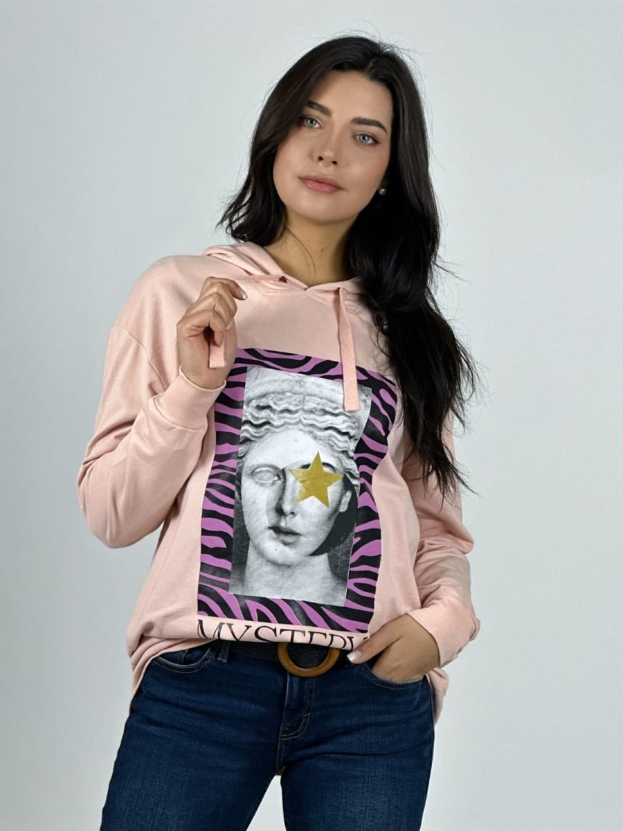 Poleron Italiano MYSTERY con Cuadro Print A4-861