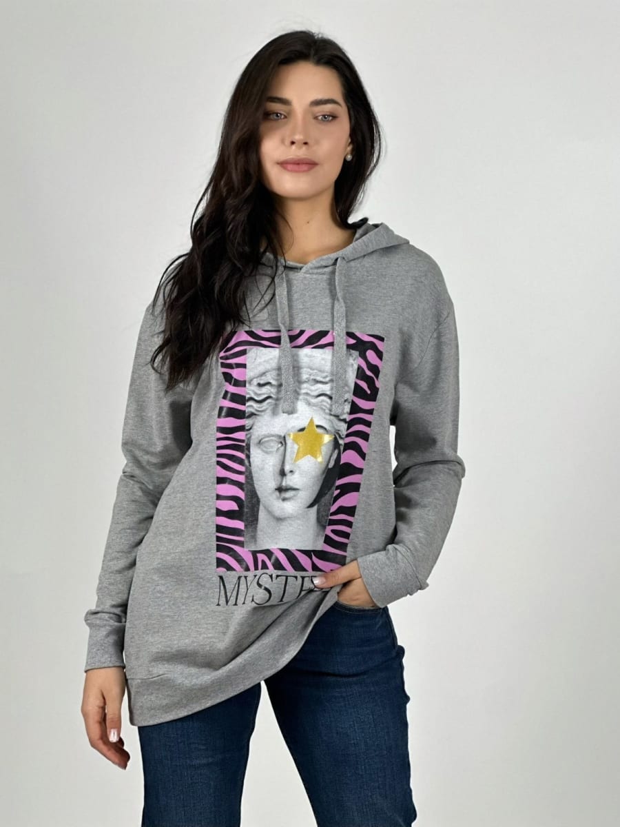 Poleron Italiano MYSTERY con Cuadro Print A4-864