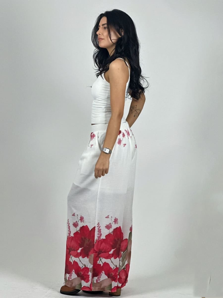 Palazo Lino Flor Cayenas A2-6111