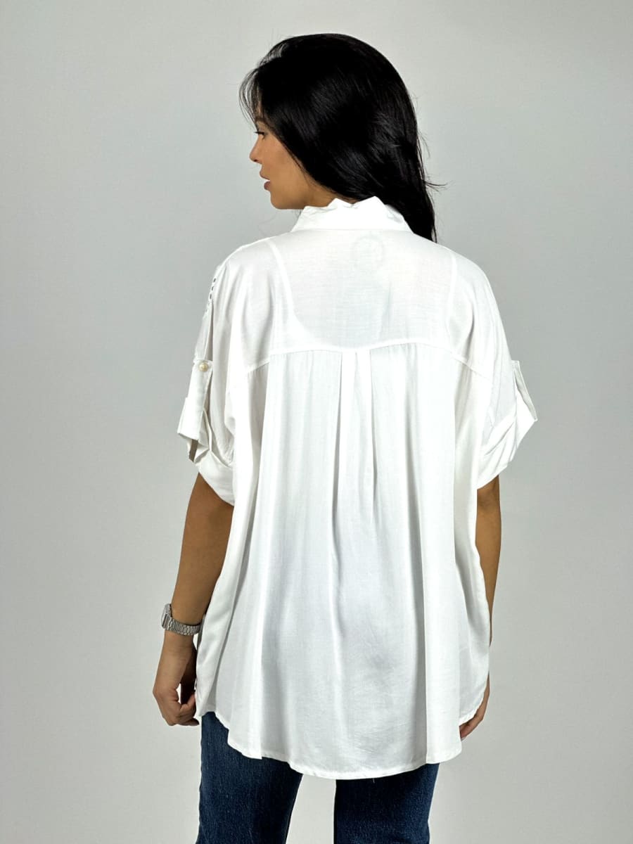Blusa Viscosa Broderi Triple Corazon A1-1411