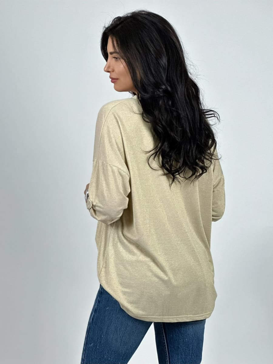 Polera Acetato Corazon Brillante y Blonda A1-208