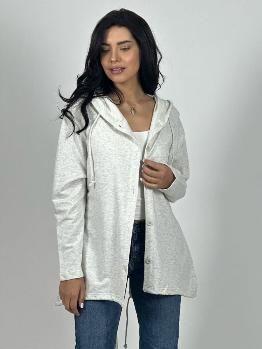 Polerón Abotonado con Gorro A1-234