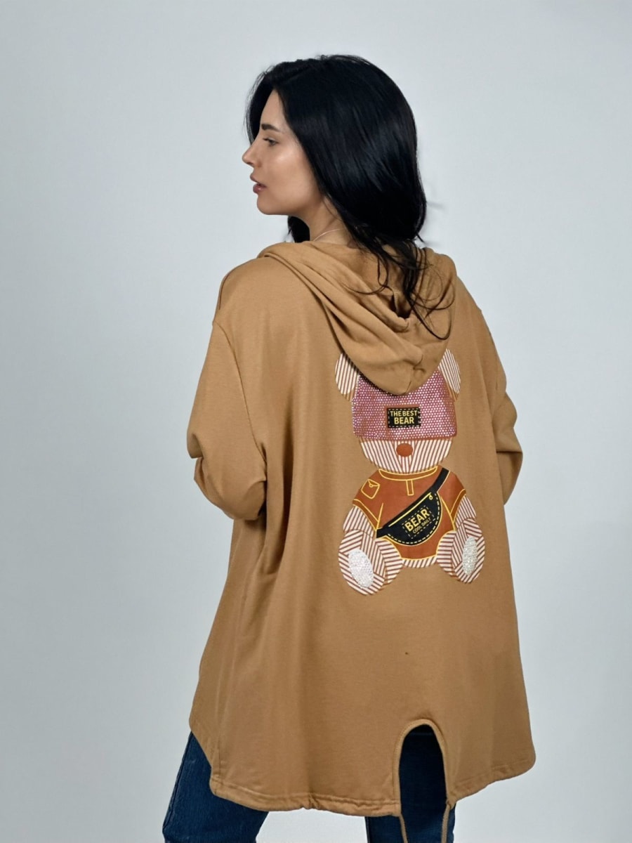 Polerón Abotonado con Gorro A1-239