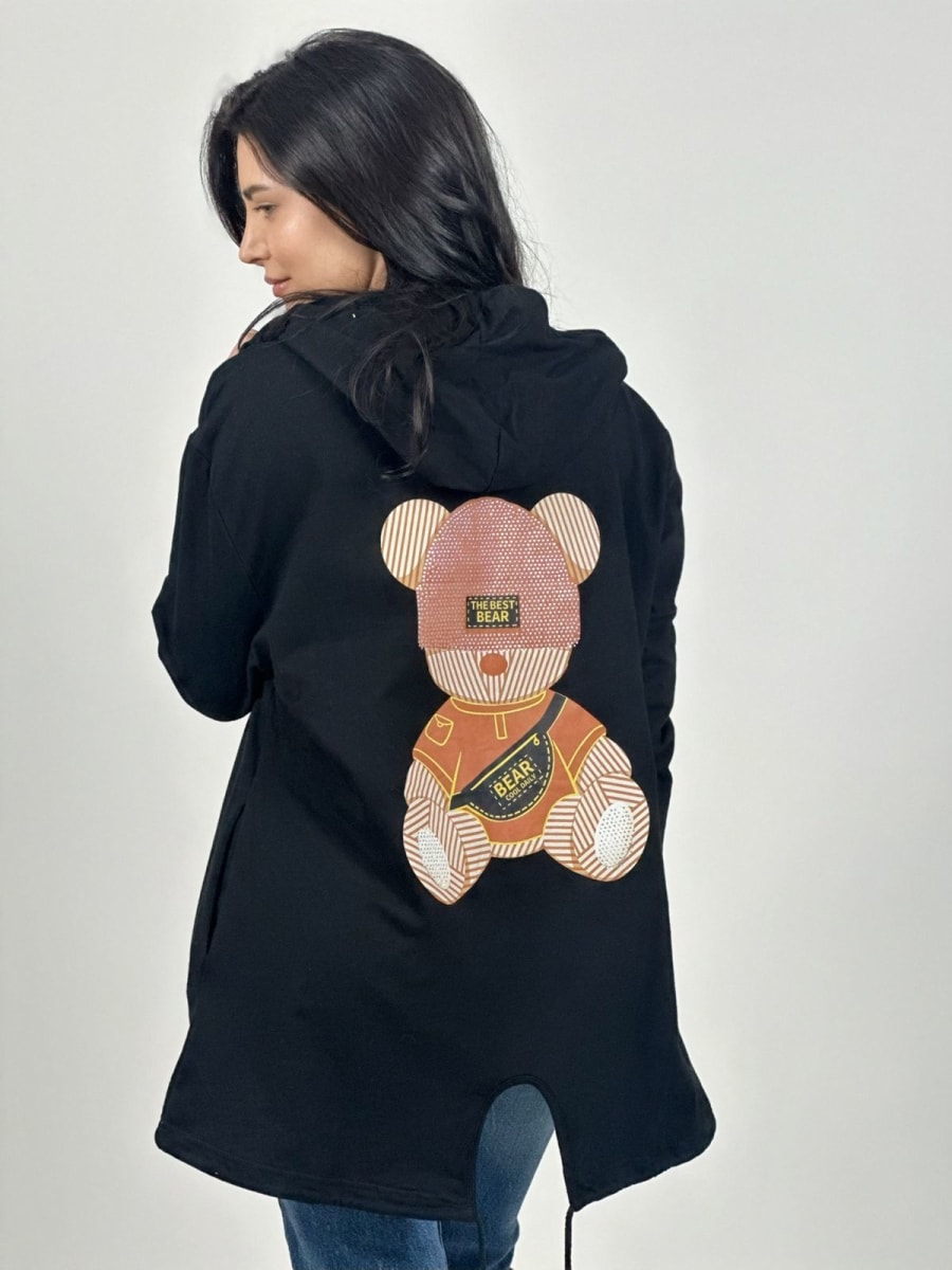 Polerón Abotonado con Gorro A1-233