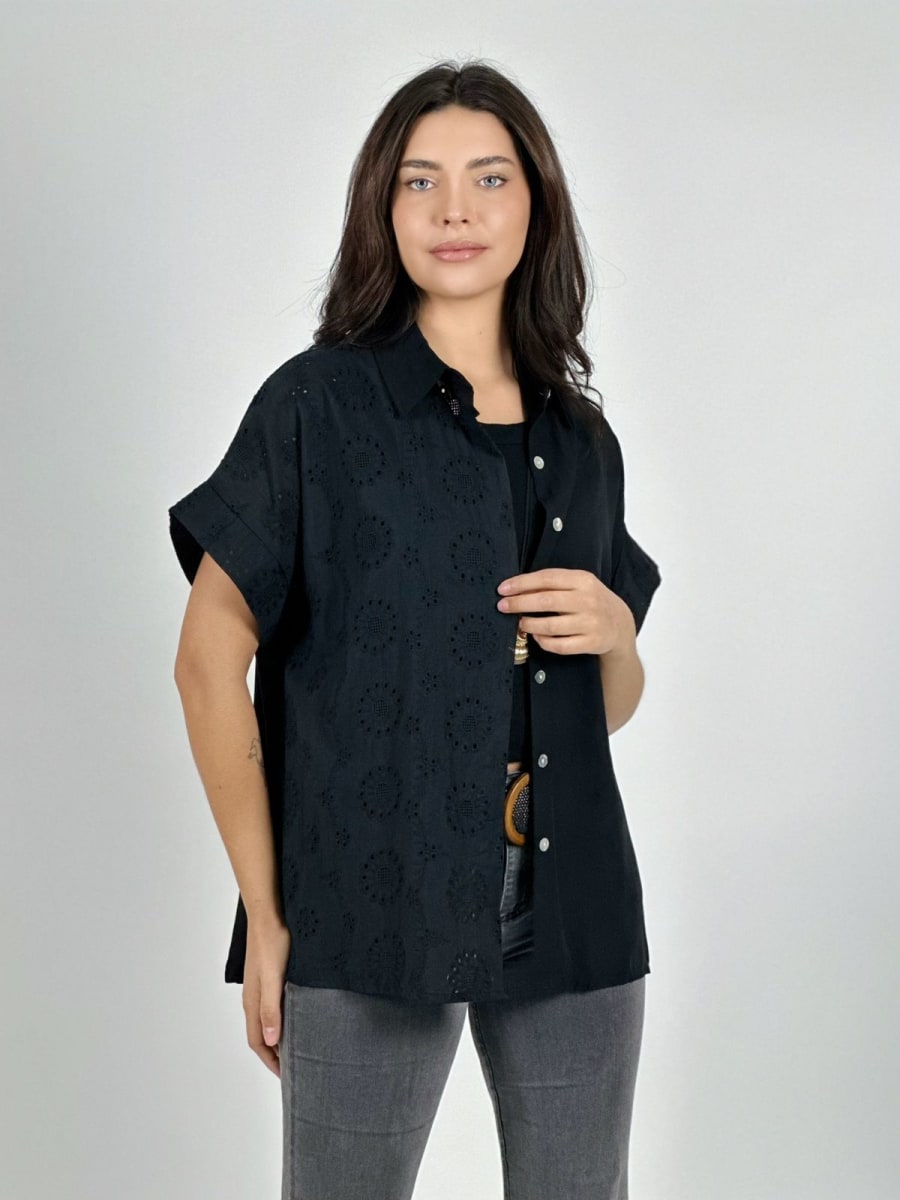 Blusa Lino Diseño Broderi A1-305
