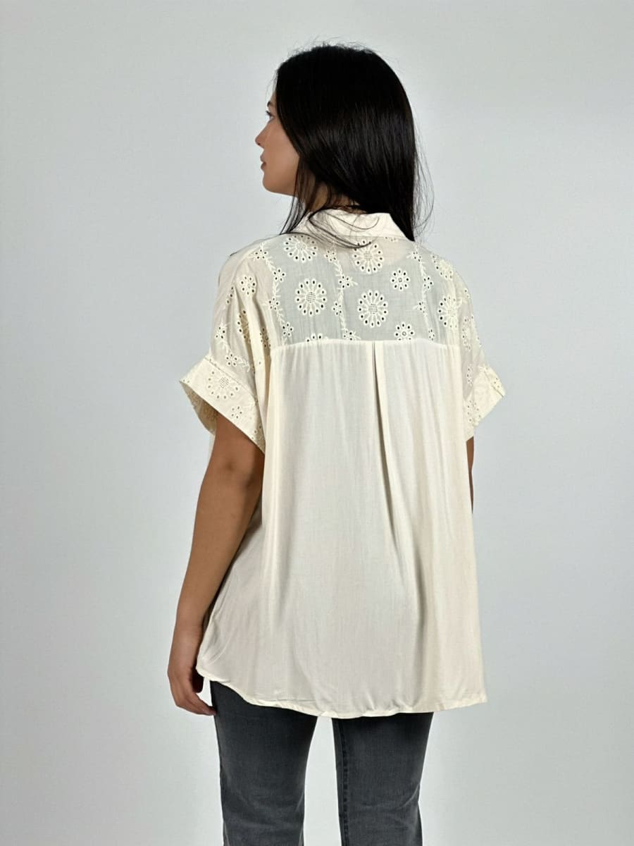 Blusa Lino Diseño Broderi A1-304