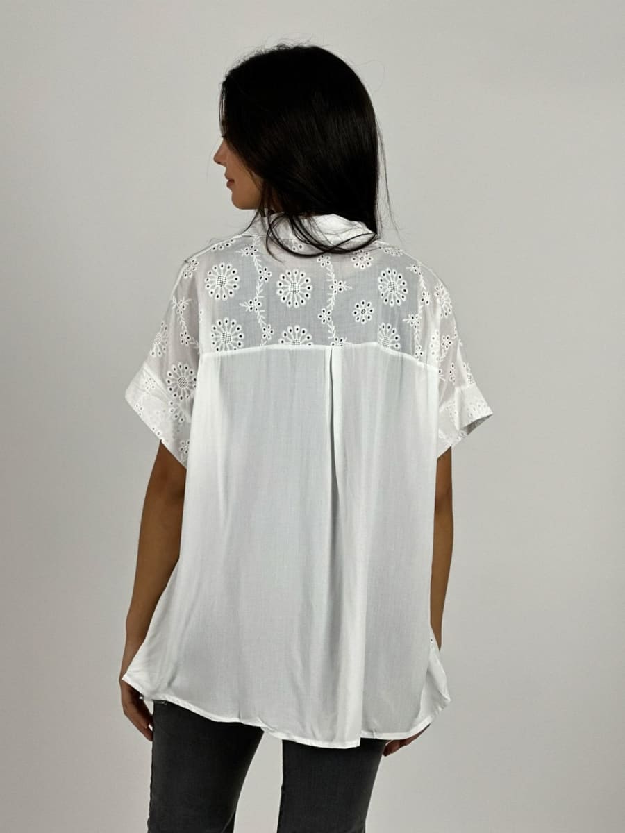 Blusa Lino Diseño Broderi A1-3011
