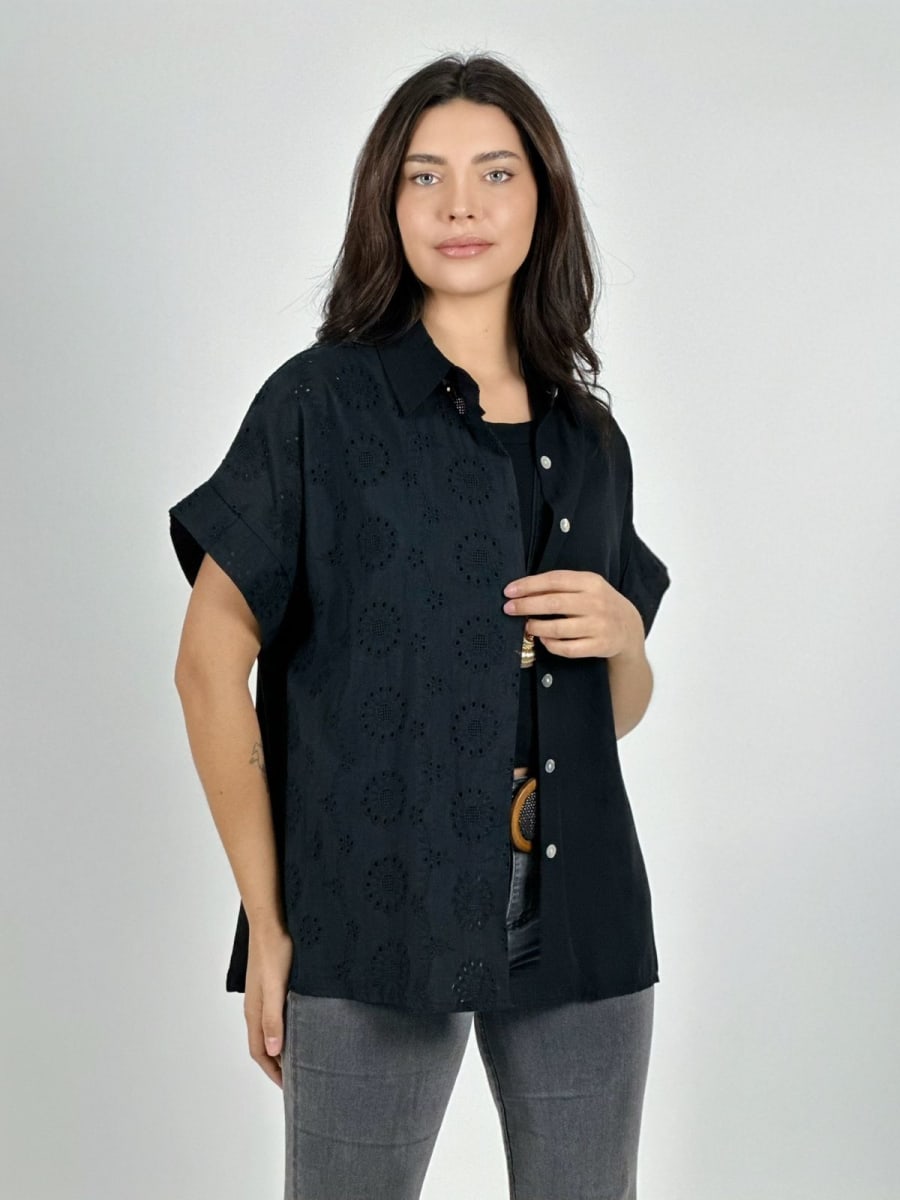 Blusa Lino Diseño Broderi A1-306
