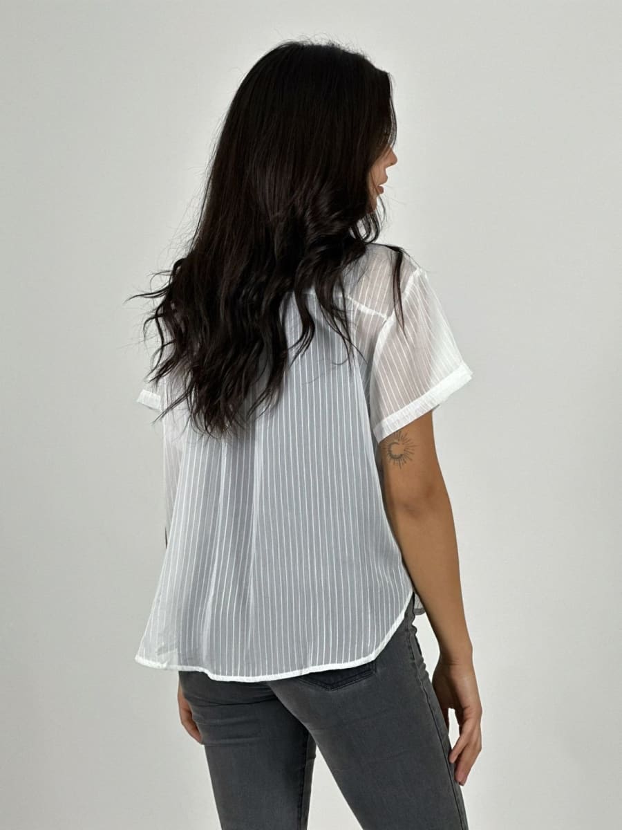 Blusa Encaje Flores Bordadas A1-409