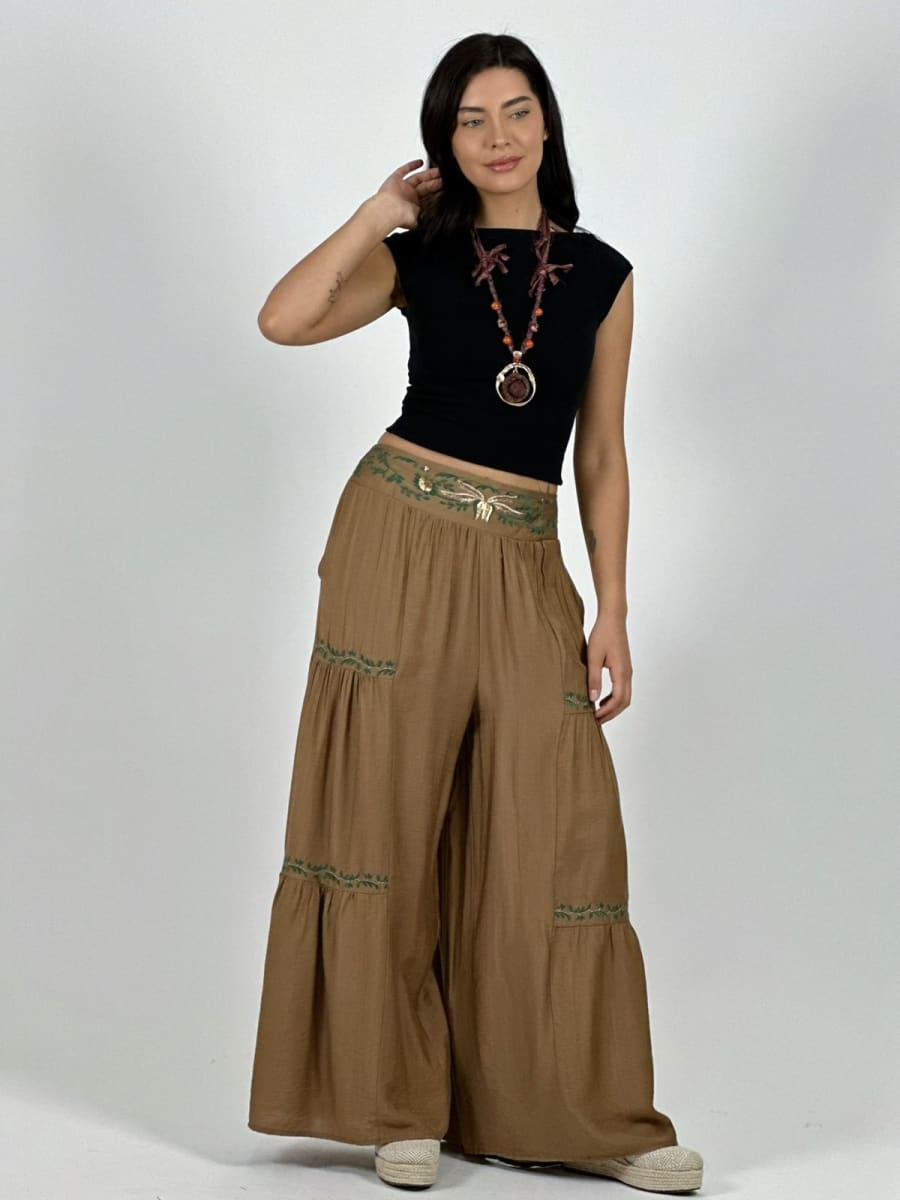 Palazzo Viscosa Toques Boho Chic A4-927