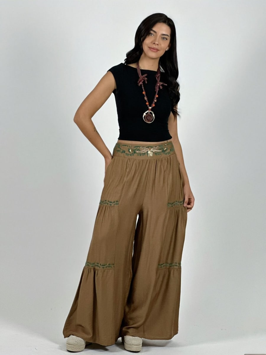 Palazzo Viscosa Toques Boho Chic A4-928