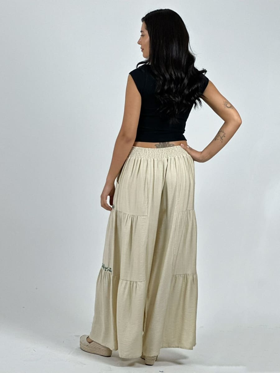 Palazzo Viscosa Toques Boho Chic A4-9216