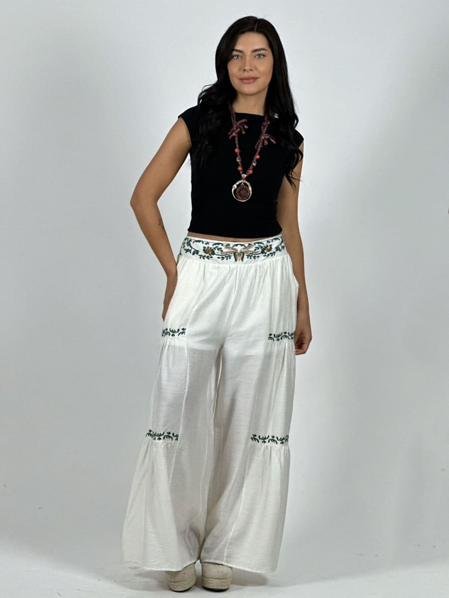 Palazzo Viscosa Toques Boho Chic A4-921