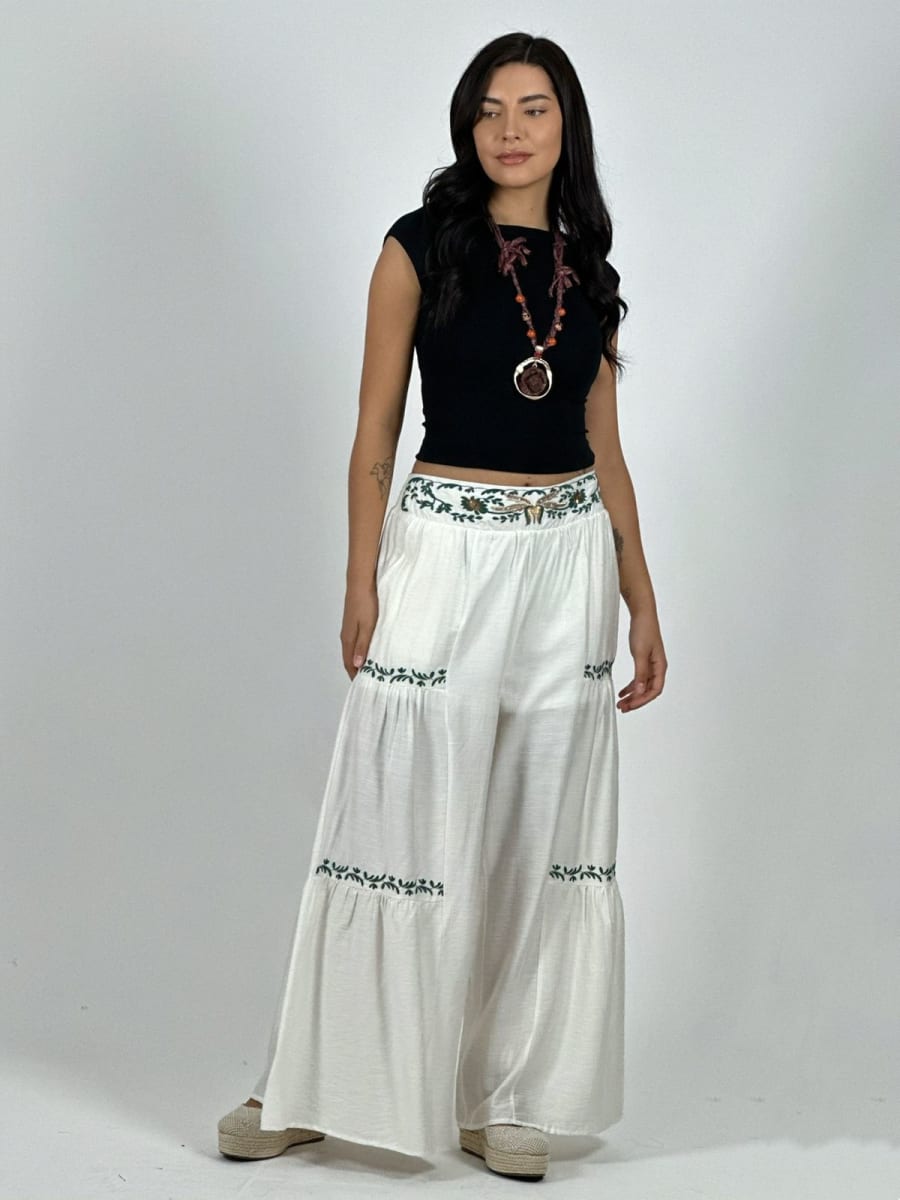 Palazzo Viscosa Toques Boho Chic A4-922