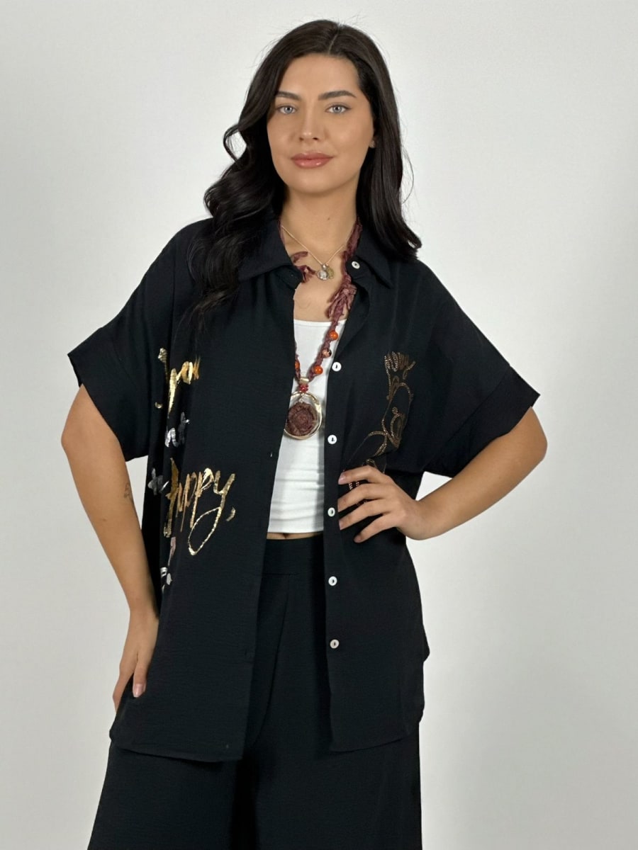 Blusa Crepe HAPPY MERRY Oso Brillante A1-384