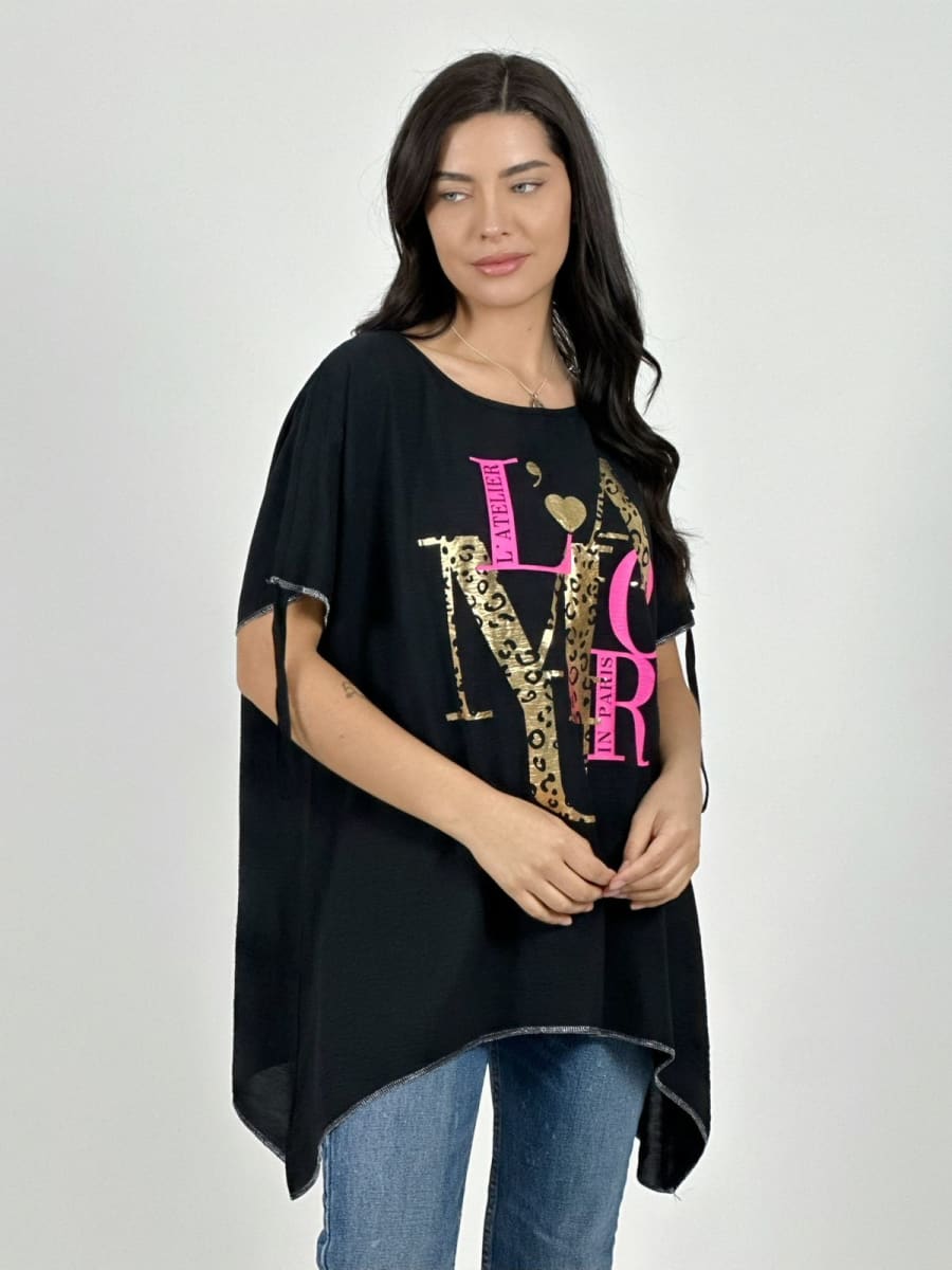 Polera Casual Crepe L*AMOUR Print/Color A1-332