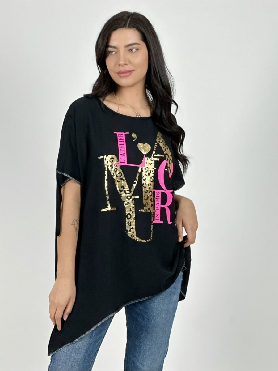 Polera Casual Crepe L*AMOUR Print/Color A1-331