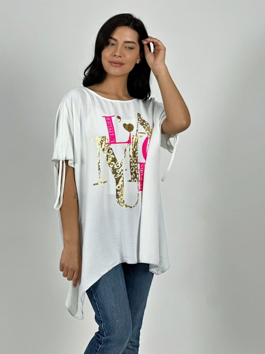 Polera Casual Crepe L*AMOUR Print/Color A1-338