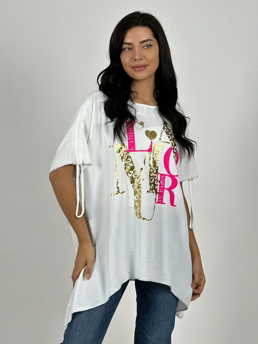 Polera Casual Crepe L*AMOUR Print/Color A1-337