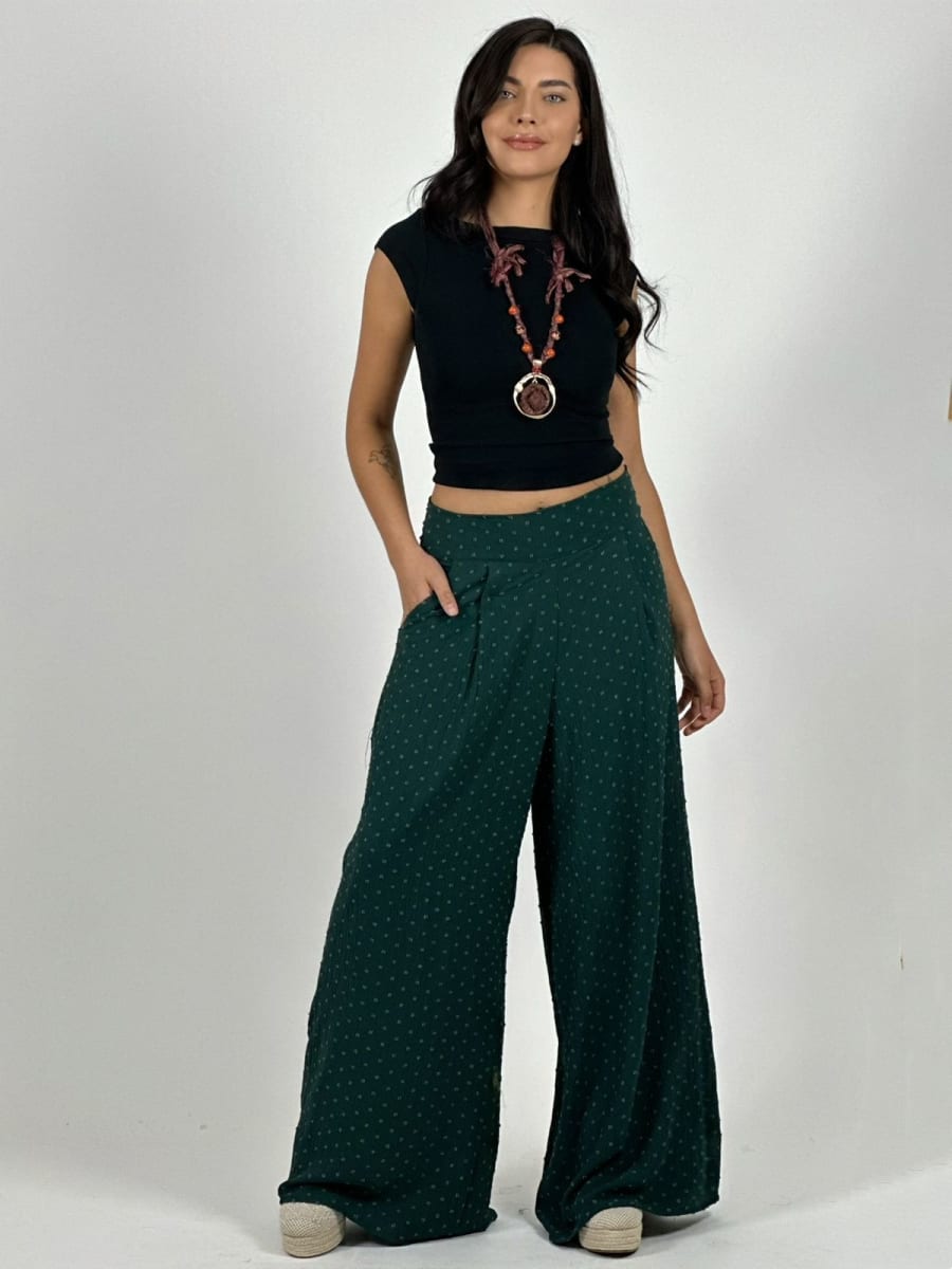 Palazzo Casual Cey Puntos Bordados A3-741