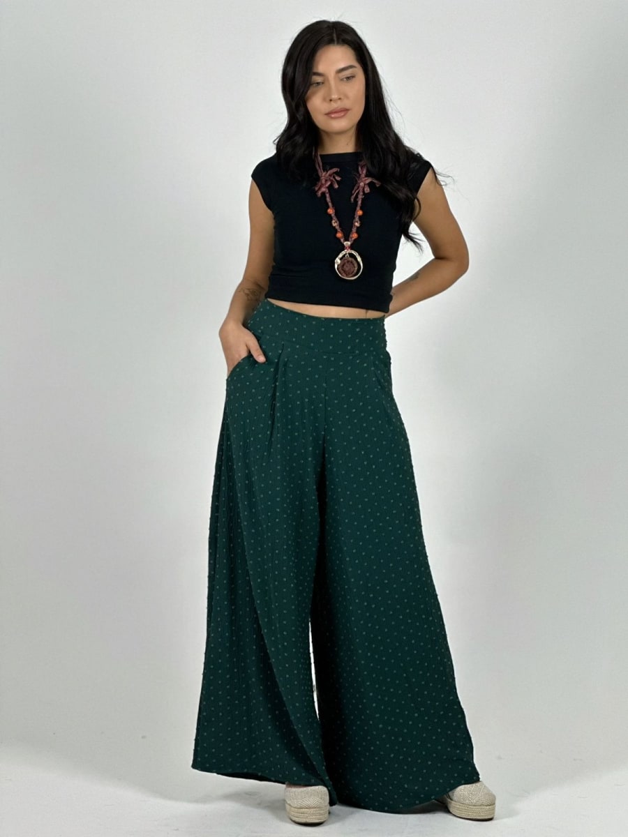 Palazzo Casual Cey Puntos Bordados A3-742