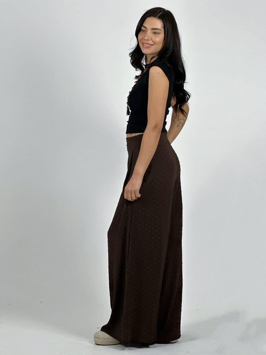 Palazzo Casual Cey Puntos Bordados A3-7413