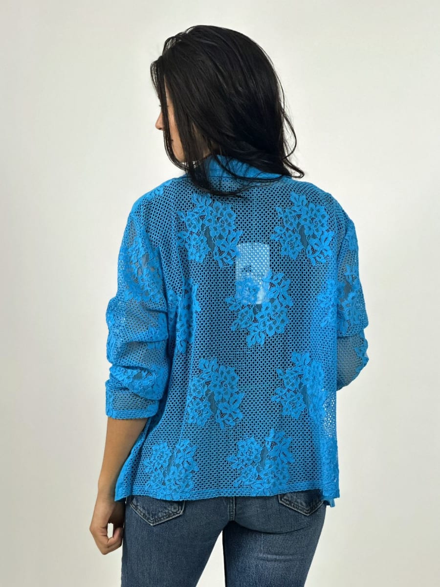 Blazer Italiano Lino Dorso Broderi A3-7911
