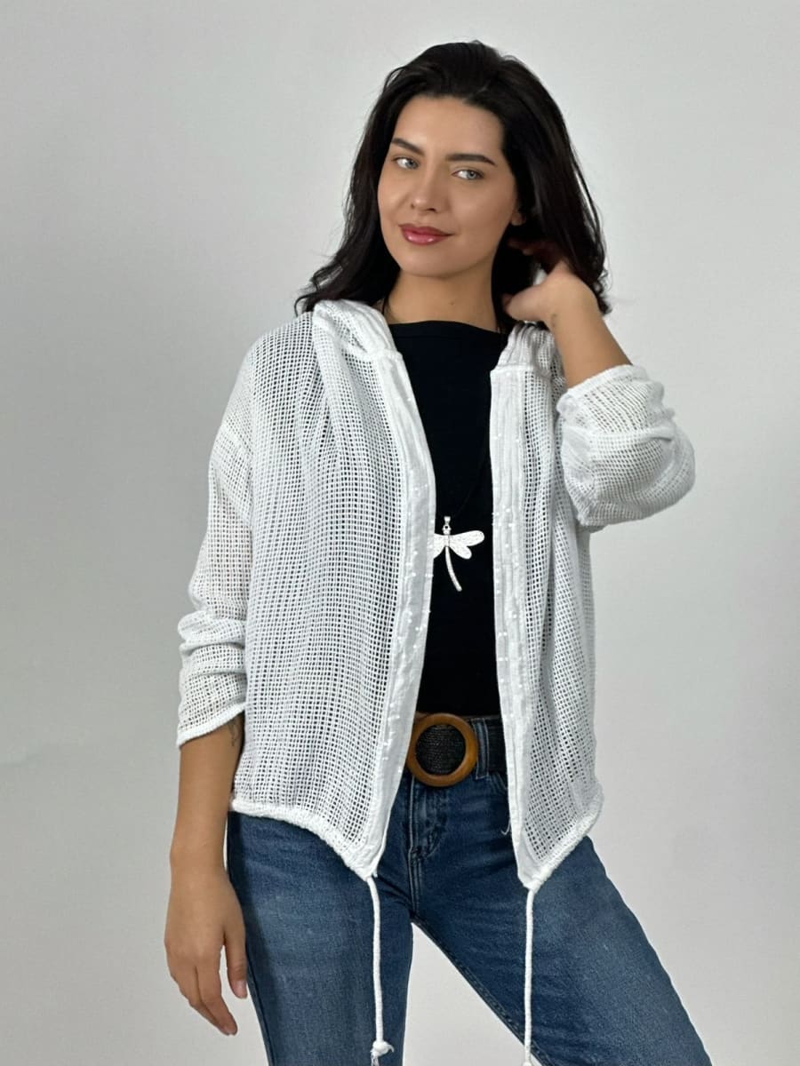 Bomber Italiano Tejido Bordes con Brillos A2-567