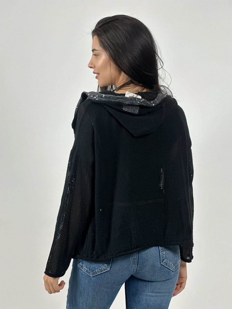 Bomber Italiano Tejido Bordes con Brillos A2-5612