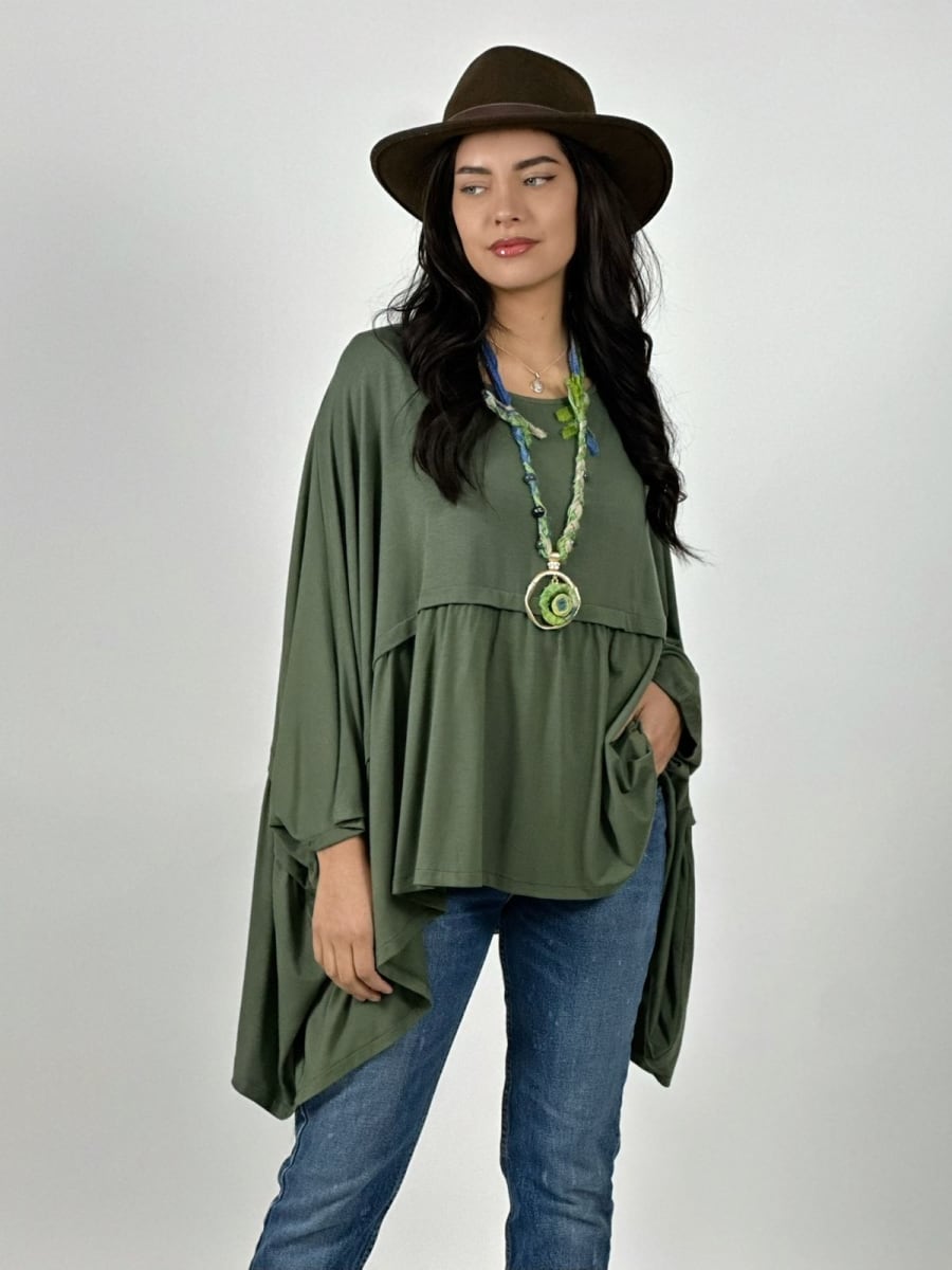 Polera Holgada Costura Horizontal A3-10