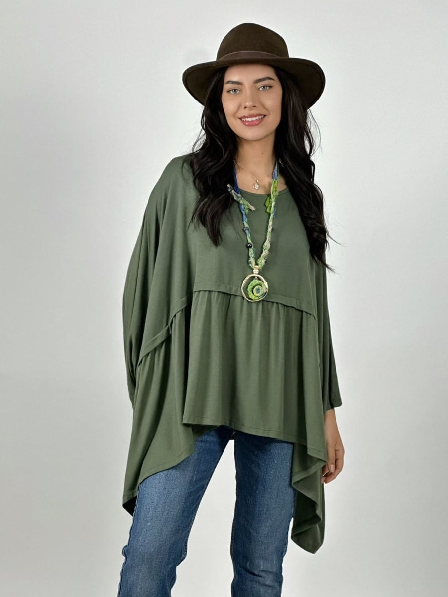 Polera Holgada Costura Horizontal A3-9