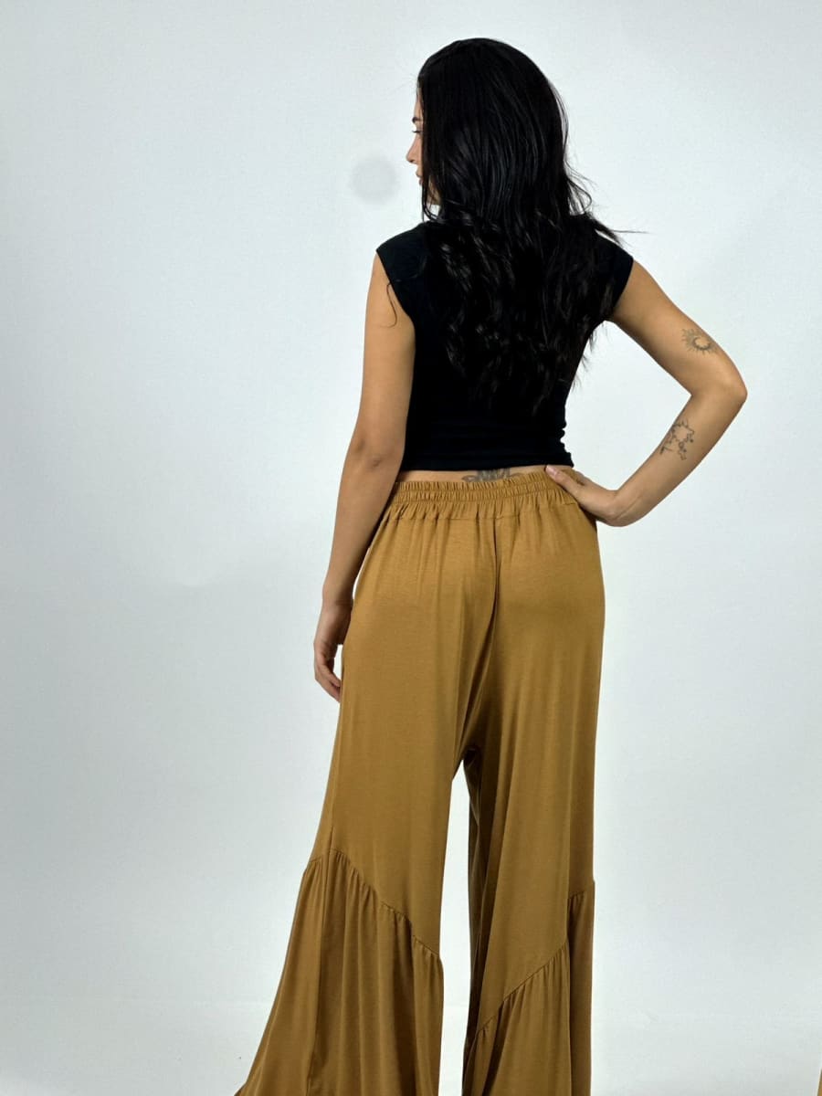 Palazzo Algodon Casual con Faroleos A2-596