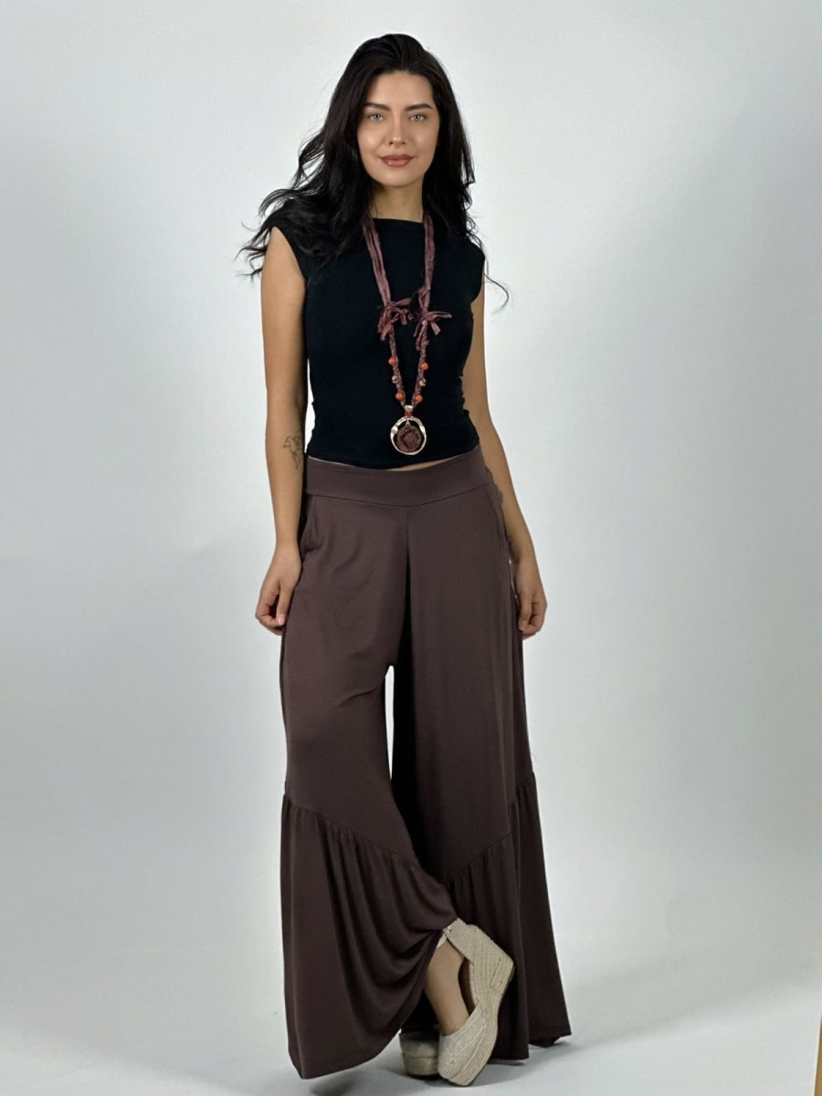 Palazzo Algodon Casual con Faroleos A2-5911