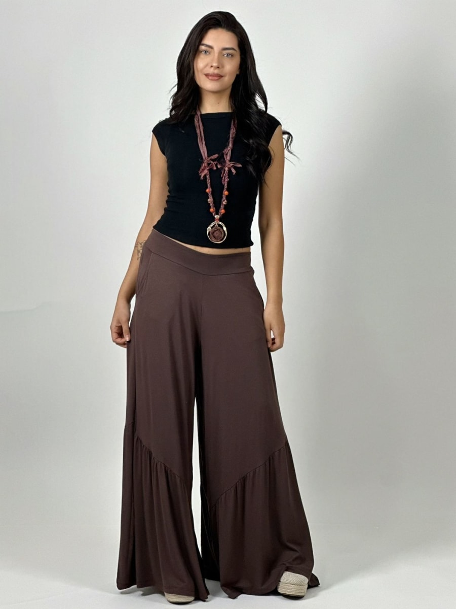 Palazzo Algodon Casual con Faroleos A2-5910