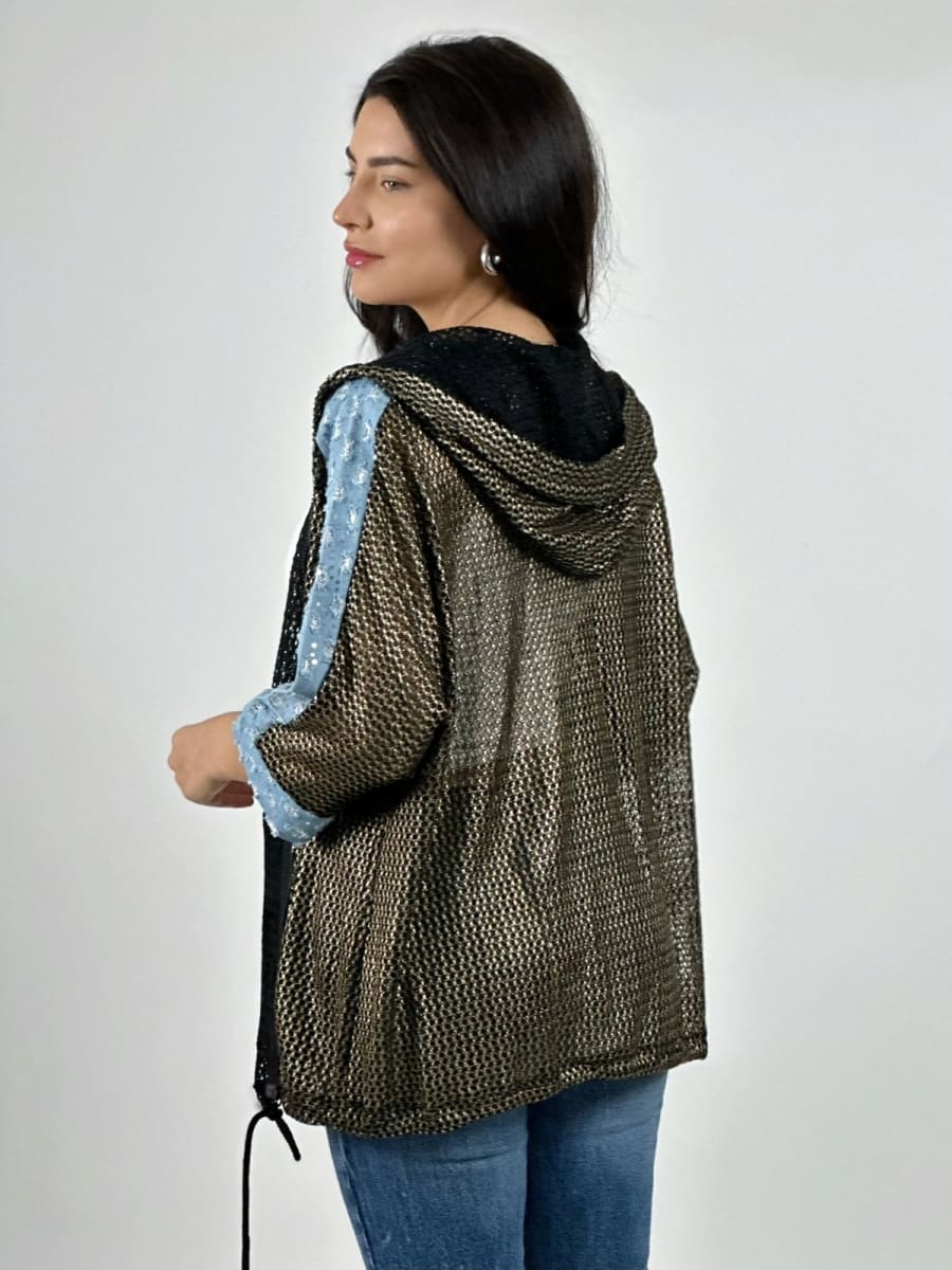 Bombers Hilo Mangas Mezclilla Con Brillos A2-576