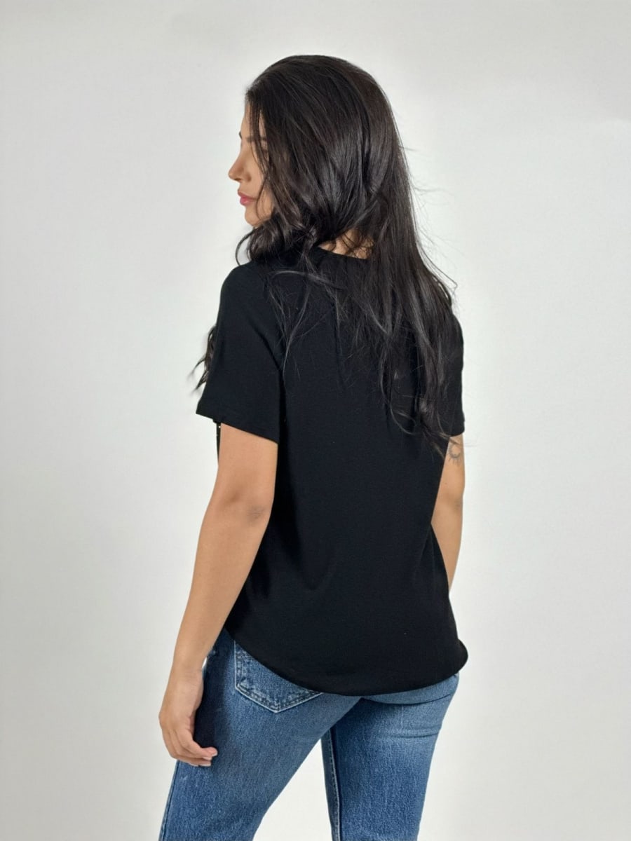 Polera Casual Algodon 9 Corazones Print A2-589