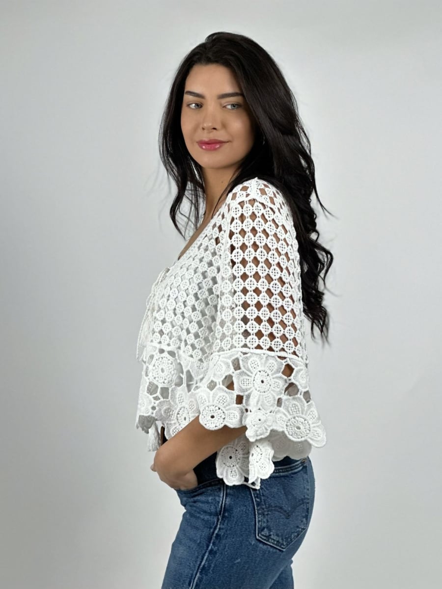 Polera Crochet Amarrada A3-762