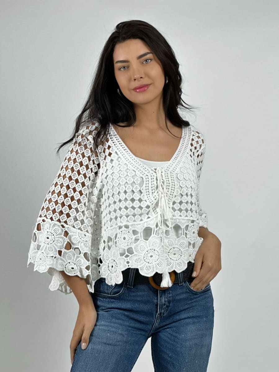 Polera Crochet Amarrada A3-761