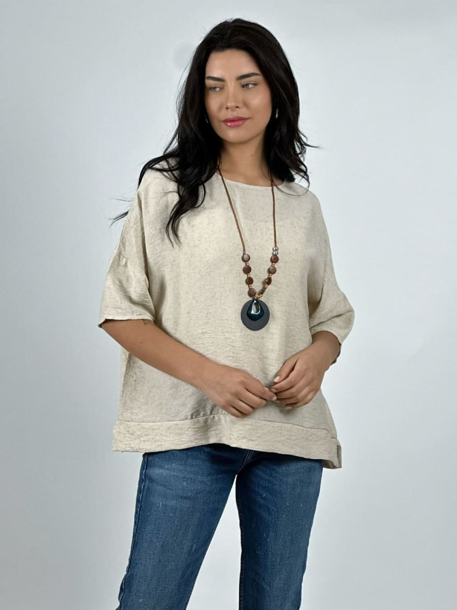 Polera Diseño Italiano con Collar A2-5913