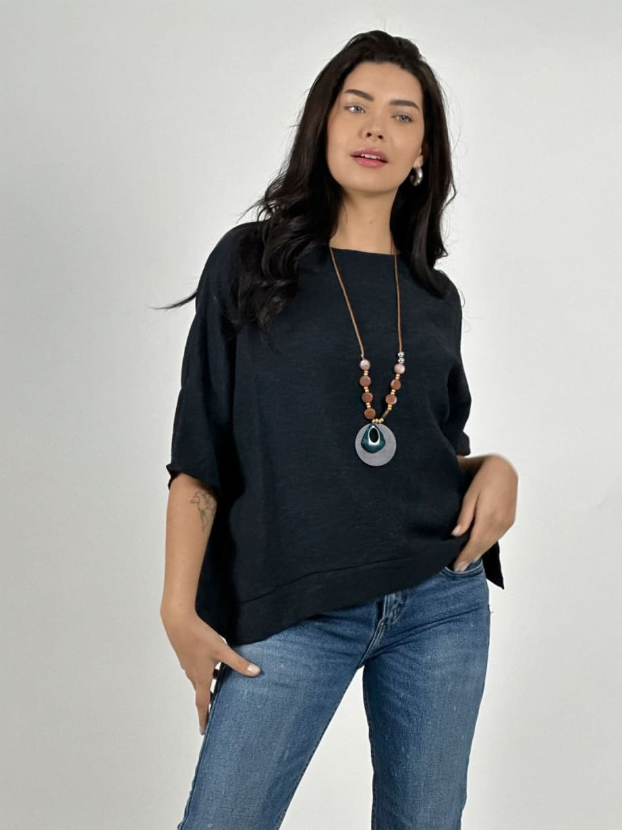 Polera Diseño Italiano con Collar A2-598