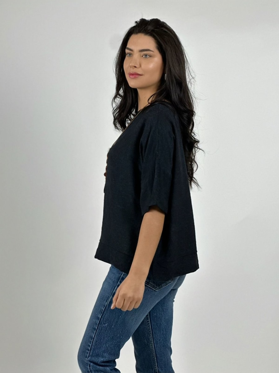 Polera Diseño Italiano con Collar A2-5910