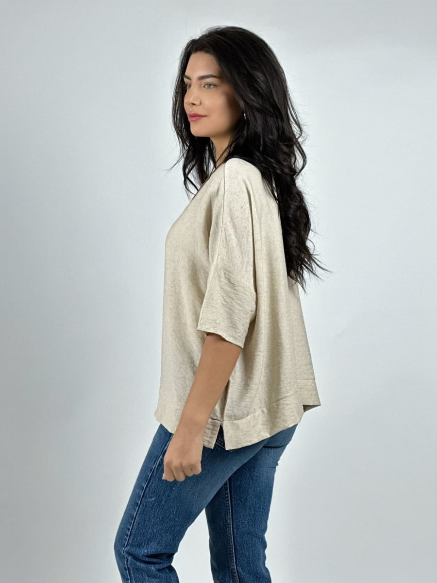 Polera Diseño Italiano con Collar A2-5915