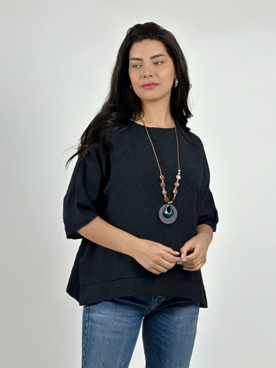 Polera Diseño Italiano con Collar A2-599