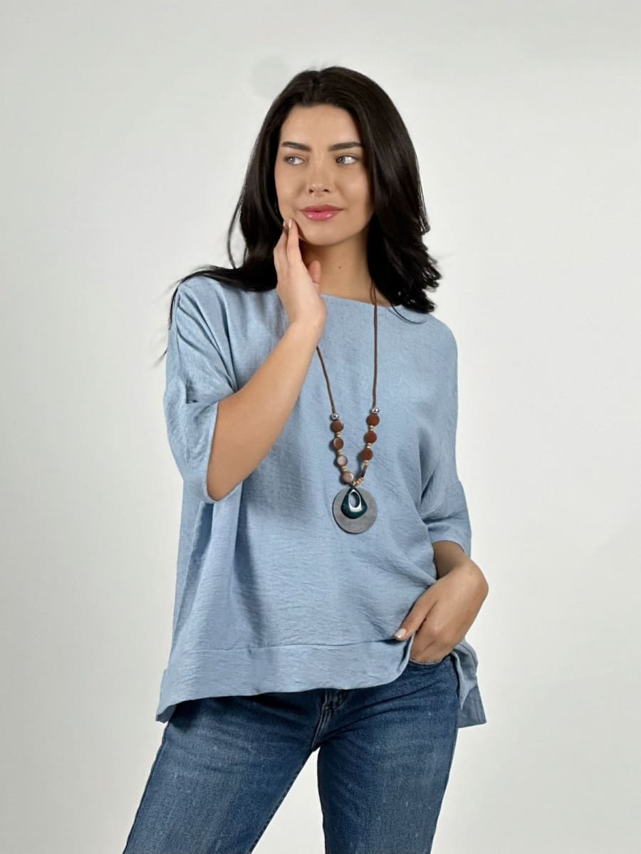 Polera Diseño Italiano con Collar A2-595