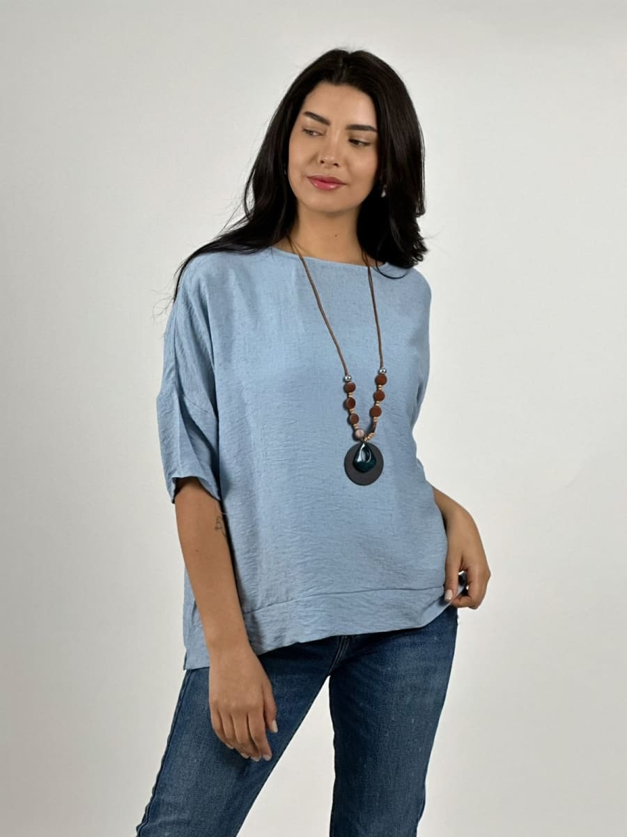 Polera Diseño Italiano con Collar A2-596