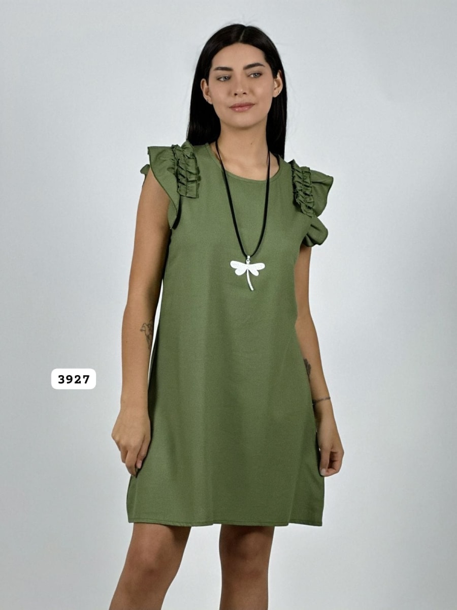 Mini Vestido Lino Faroleo A3-826