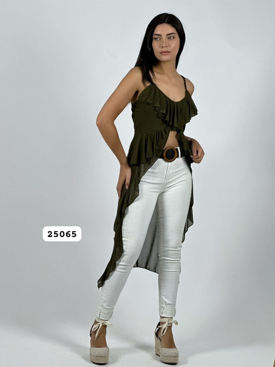 Blusa Larga con Vuelo A3-671