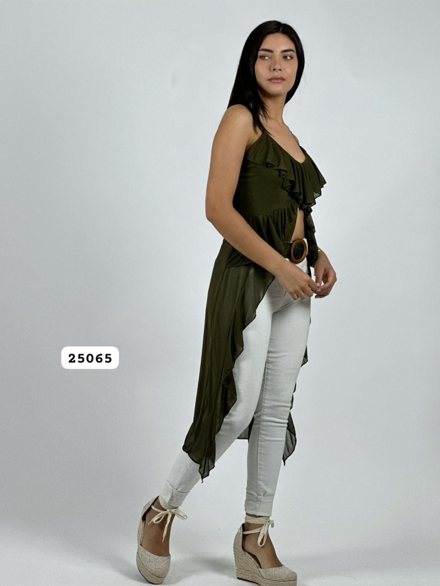Blusa Larga con Vuelo A3-673